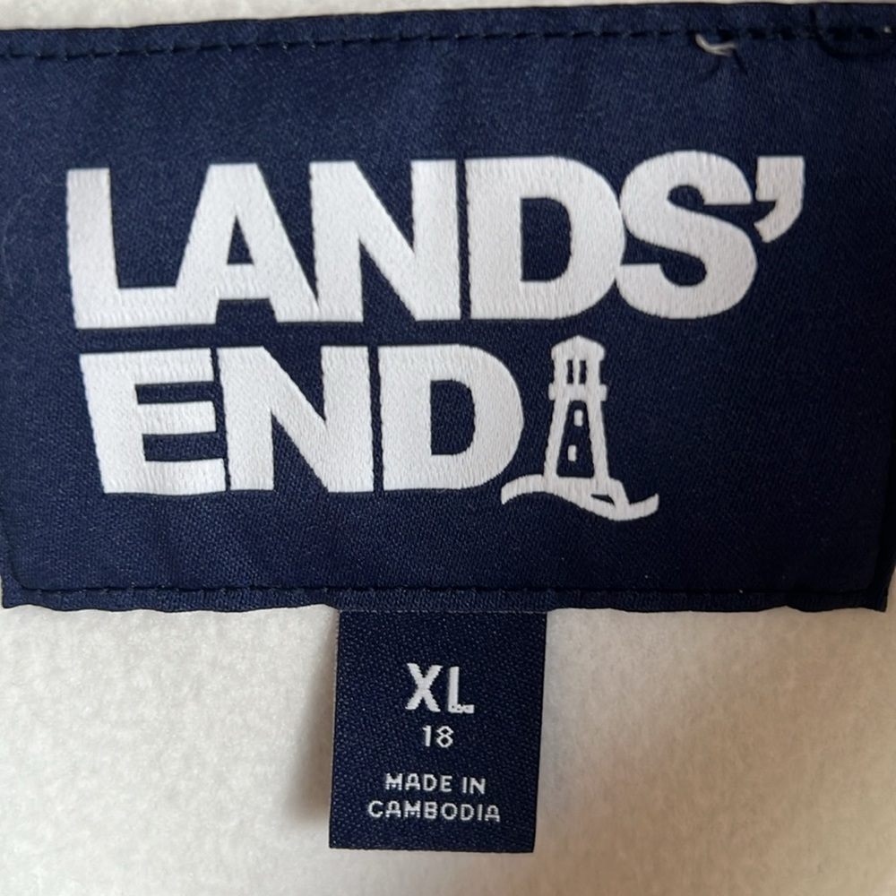 NWT Lands’End Women’s XL Ivory Pullover - Picture 14 of 14